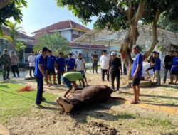 Lapas Kelas IIA Narkotika Lampung Gelar Sholat Idul Adha dan Sembelih 11 Ekor Hewan Kurban