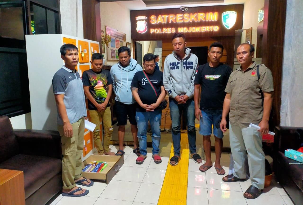 PT. Telkom Belum Melapor, Polres Mojokerto Lepaskan 5 Terduga Pelaku Pencurian Kabel Tembaga