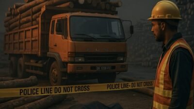 Tragedi Kerja atau Kelalaian, K3 IKPP Perawang Tbk Dituding Abai Usai Sopir Tewas Tertimpa Kayu
