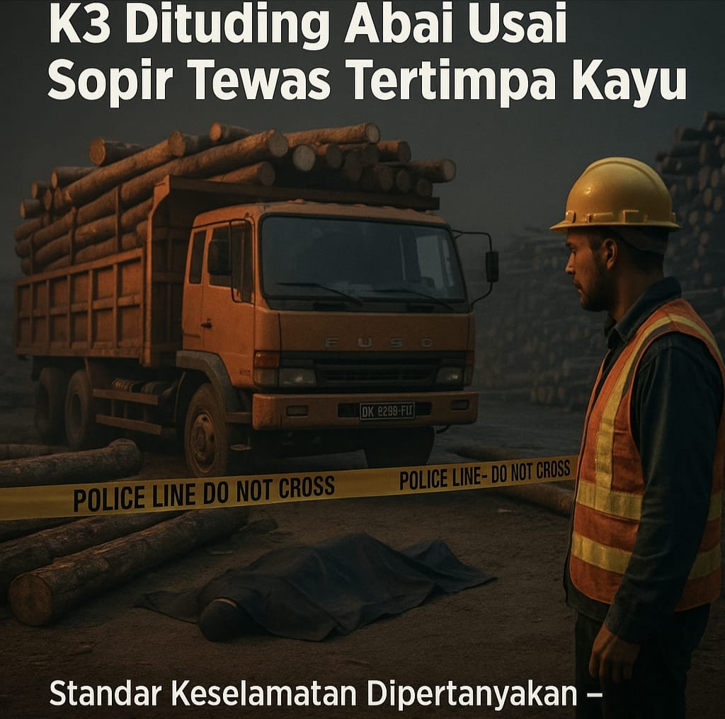 Tragedi Kerja atau Kelalaian, K3 IKPP Perawang Tbk Dituding Abai Usai Sopir Tewas Tertimpa Kayu