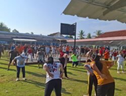 Senam Bersama di Lapas Kotaagung: Wujud Pembinaan, Kebugaran, dan Kebersamaan Warga Binaan