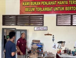 Guna Pastikan Kualitas Program, Kalapas Kelas IIA Narkotika Tinjau Langsung Giat Pembinaan Kemandirian Warga Binaan