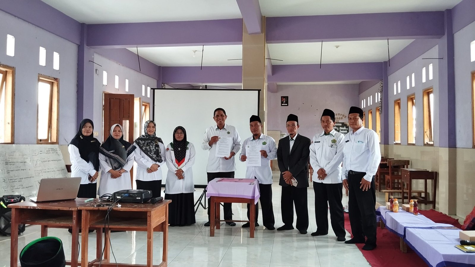 MA Khomsani Nur Gelar Bimbingan Remaja Usia Sekolah dan Teken MOU dengan KUA Sukodono