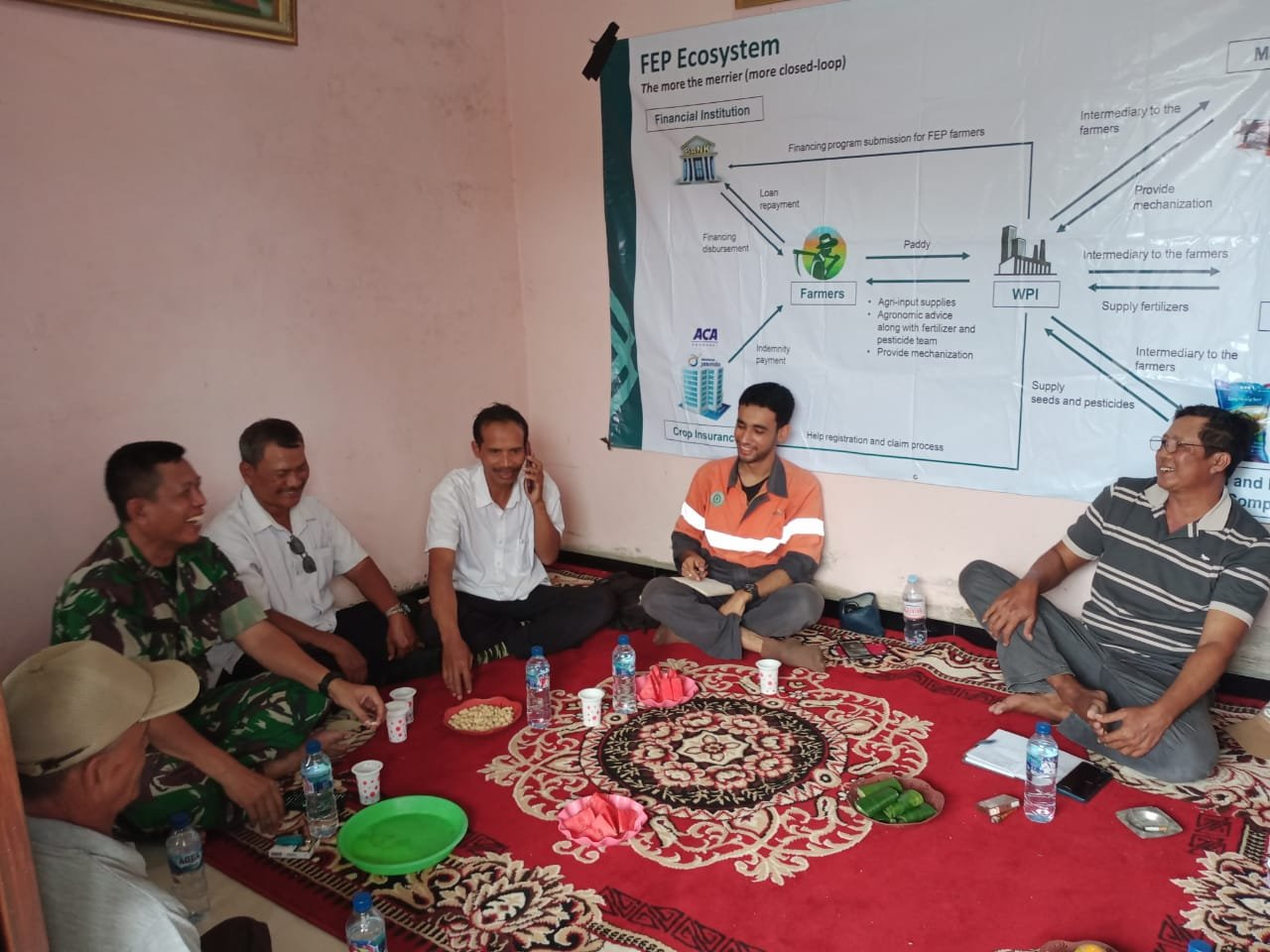 Danramil 0815/07 Jetis Tekankan Pentingnya Hanpangan dalam Diskusi Poktan Perdamaian