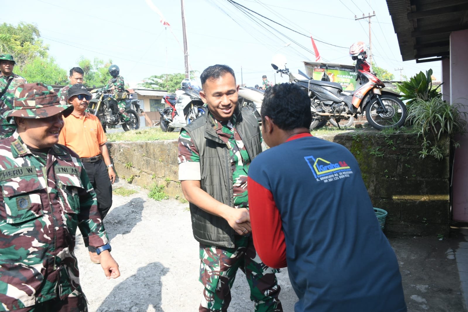 Dandim 0815/Mojokerto Tinjau Progres Rutilahu di Mojoanyar