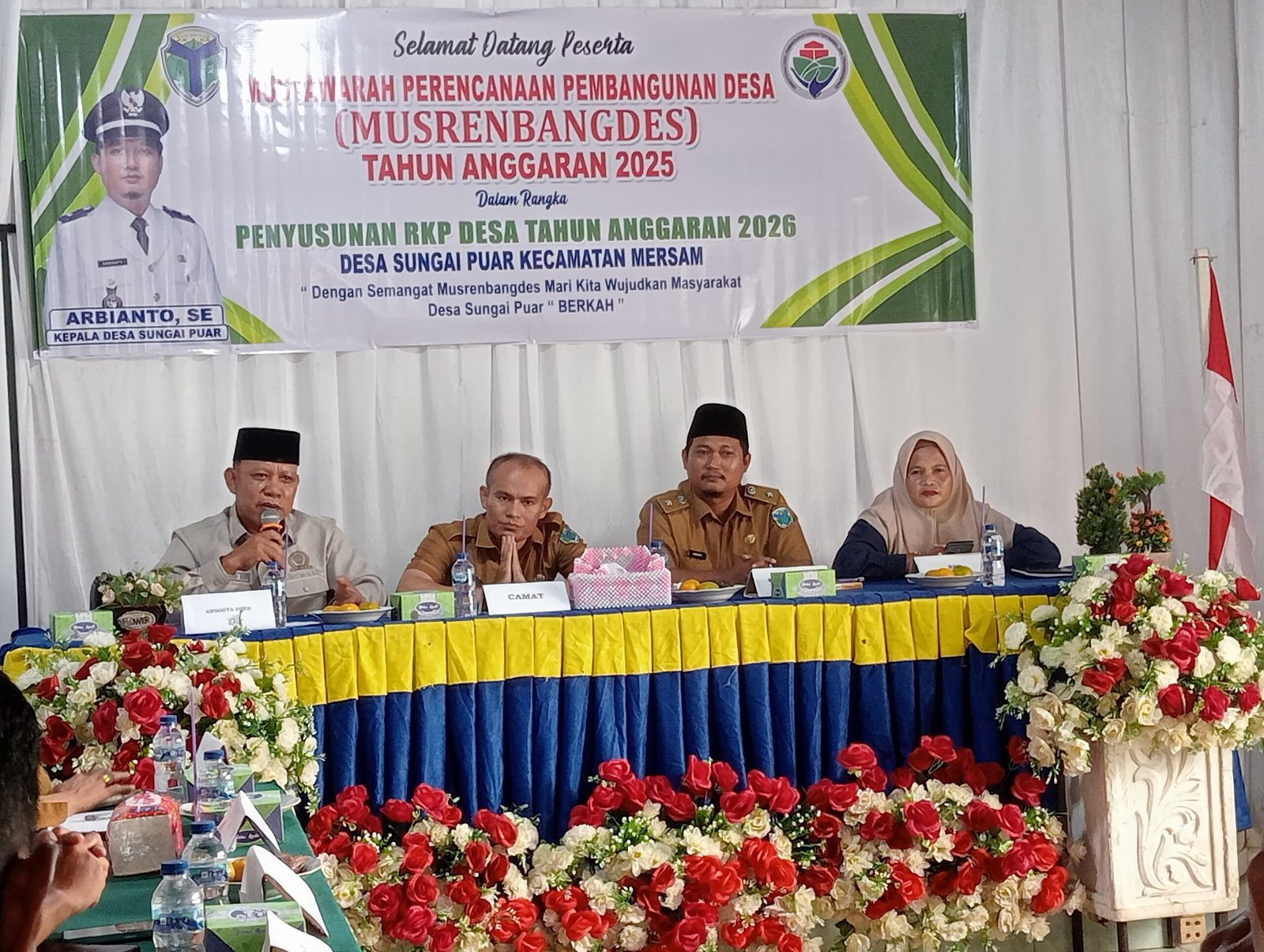 Irwanto Ependi Anggota DPRD Batang Hari Menghadiri Musrenbangdes di Desa Sungai Puar