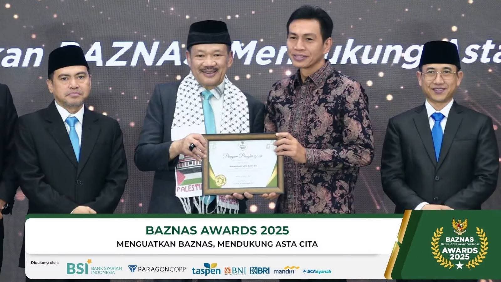 Fadhil Bergerak, Batang Hari Mengeliat Dua Penghargaan langsung di Dapat BAZNAS Award dan Kepala Daerah Award 2025