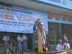 Gelorakan Anti Narkoba, BNNK Lampung Selatan Gelar Siger Tapis di SMAN 2 Kalianda