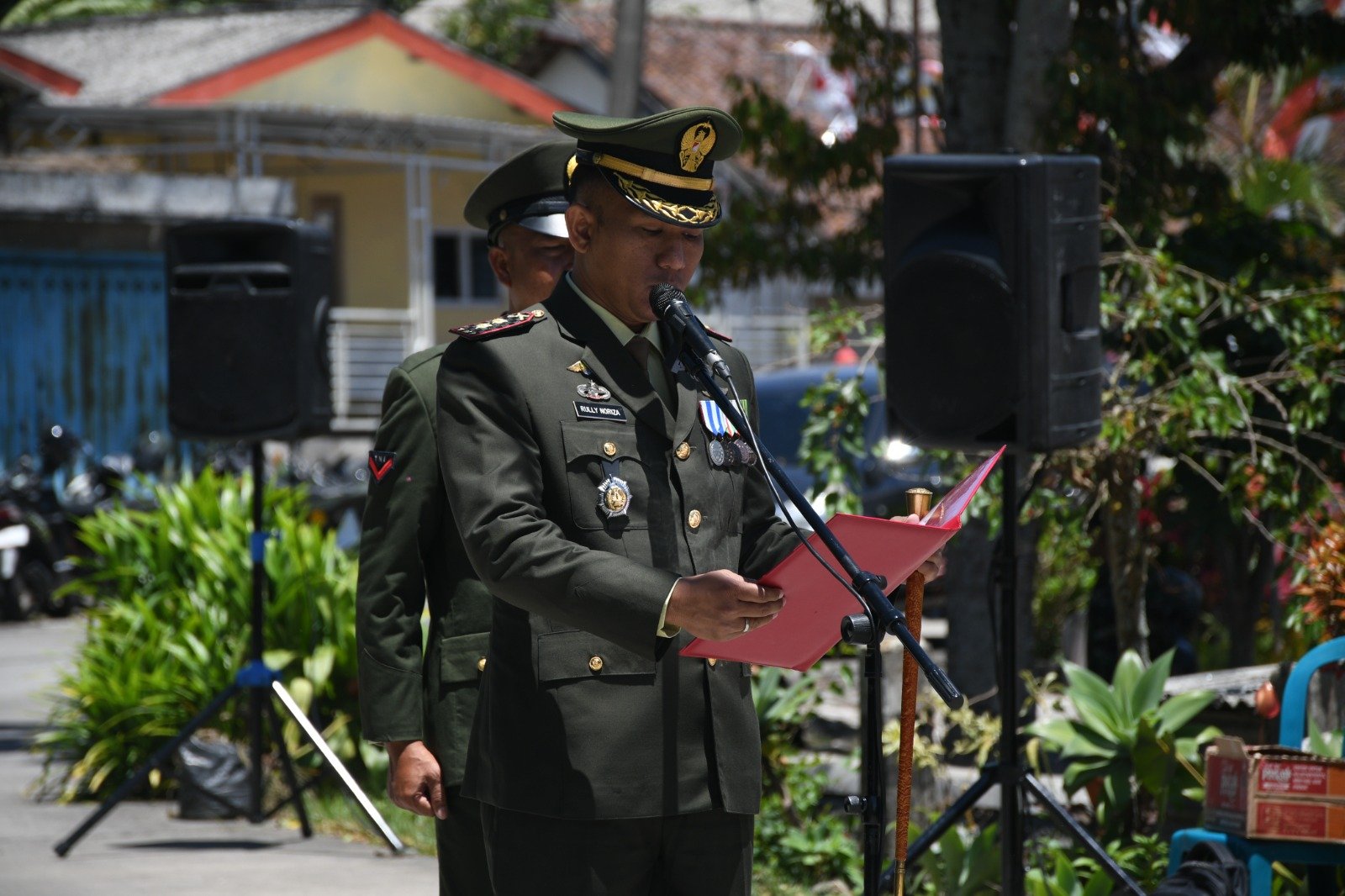 Kodim 0815/Mojokerto Gelar Pemakaman Militer, Lepas Prajurit Terbaik Kopka Dozier Rahimsyah