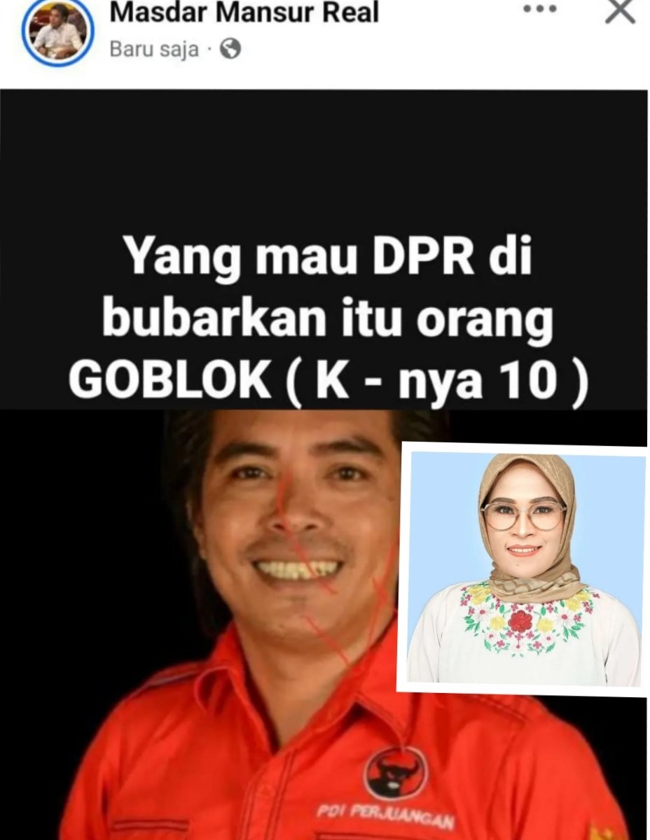 Diduga Panik! Wakil Komisi lll DPRD Halsel PDIP Berulah Usai Sebut GOBLOK Ke Rakyat Di Medsos