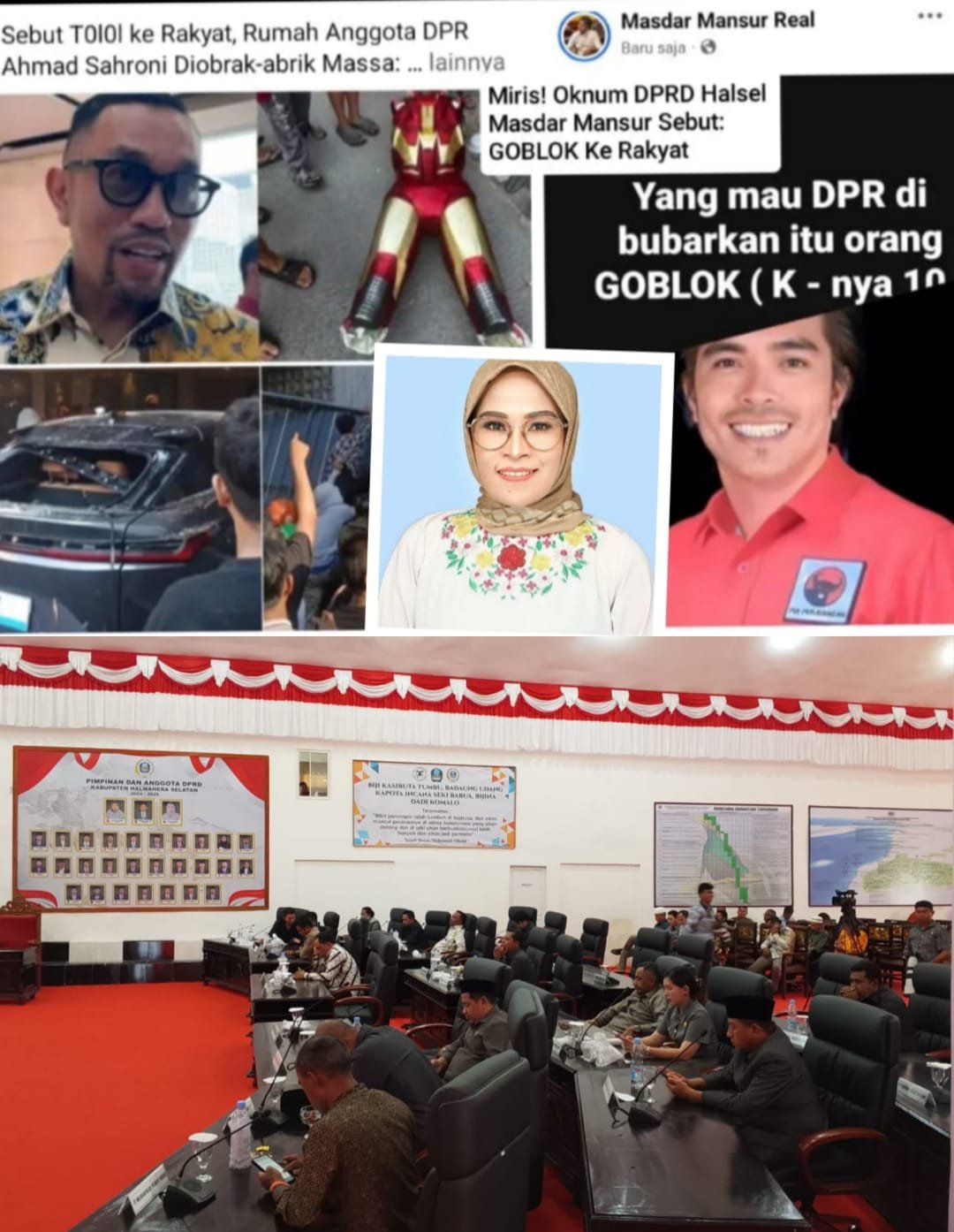 Mansur Politisi PDI-P Di DPRD HALSEL, Penghina Rakyat Tak Hadiri Paripurna APBD-P 2025