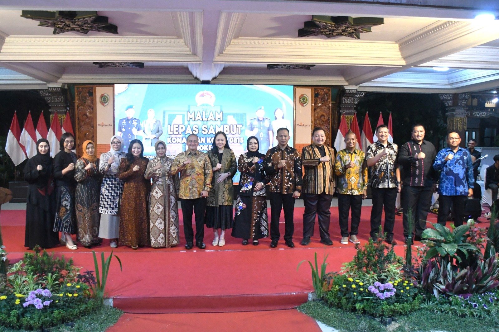 Forkopimda Mojokerto Raya Gelar Malam Lepas Sambut Dandim 0815 di Pendapa Graha Maja Tama