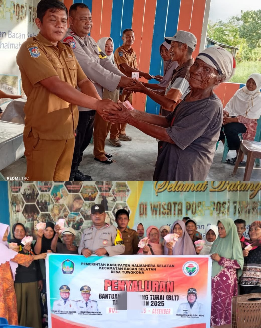 Pemdes Tokona Sukses Salurkan Insentif Dan BLT DD Tahap ll Kepada 20 PKM TA 2025