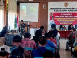 Tumbuhkan Jiwa Nasionalisme di Era Digital, Kodim 0815/Mojokerto Bersama Forkopimcam Gelar Sosialisasi Wawasan Kebangsaan di Kecamatan Pungging