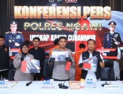 Polres Ngawi Berhasil Ungkap Kasus Curanmor 17 TKP Lintas Provinsi