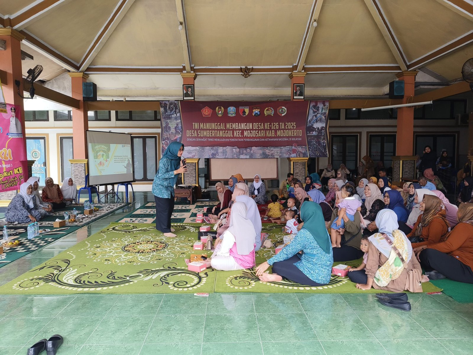 TMMD 126 Kodim 0815 Mojokerto Hadirkan Edukasi dan Pelatihan Kreatif untuk Warga, Bangun SDM Desa yang Berdaya
