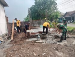 Semangat TMMD Ke-126 Masuki Hari Ke-19, Anggota TNI dan Warga Tetap Solid Tuntaskan Pembangunan Desa