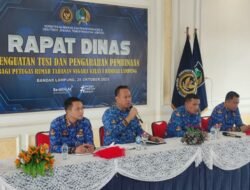 Rutan Kelas I Bandar Lampung Gelar Rapat Dinas untuk Penguatan Tugas dan Fungsi Seluruh Staff,Ini Tujuan nya..!! 