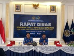 Karutan Tri Wahyu Santoso Pimpin Rapat di Rutan Kelas I Bandar Lampung, Dalam Agenda Dinas Pengamanan: Perkuat Disiplin, Tugas, dan Kebersihan