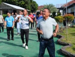 Lapas Narkotika Kelas IIA Bandar Lampung Gelar Senam Pagi Bersama, Jaga Kekompakan dan Kebugaran Pegawai