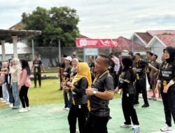 Pererat Soliditas, Lapas Narkotika Kelas IIA Bandar Lampung dan BRI Tanjung Karang Gelar Senam Bersama