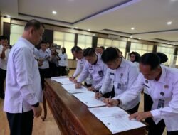 Kepala Rutan Kelas I Bandar Lampung Tandatangani Perjanjian Kinerja Tahun 2025 di Kanwil Pemasyarakatan Lampung