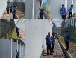 Cegah Gangguan Sejak Dini, Rutan Kelas I Bandar Lampung Lakukan Kontrol Kebersihan dan Pemeriksaan Teralis