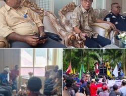 Kantor Bupati Halsel Kembali Di Gruduk Wakil Bupati Tegaskan Tindak Lanjuti Tuntutan BARAH Dan GPM