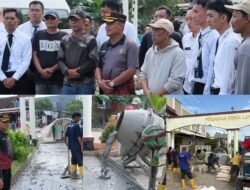 Wujud Pengabdian Sosial, Lapas Narkotika Bandar Lampung Libatkan Warga Binaan Perbaiki Jalan Desa Way Huwi