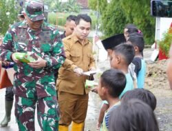 Dandim 0815/Mojokerto Bersama Bupati Tinjau Langsung Lokasi Banjir di Dawarblandong
