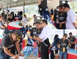 Disaksikan Kepala BNNK Lampung Selatan, Seluruh Pegawai Lapas Narkotika Bandar Lampung Jalani Tes Urine