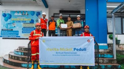 Banjir Halbar, Harita Nickel Berikan Bantuan Logistik Dan Terjunkan Team