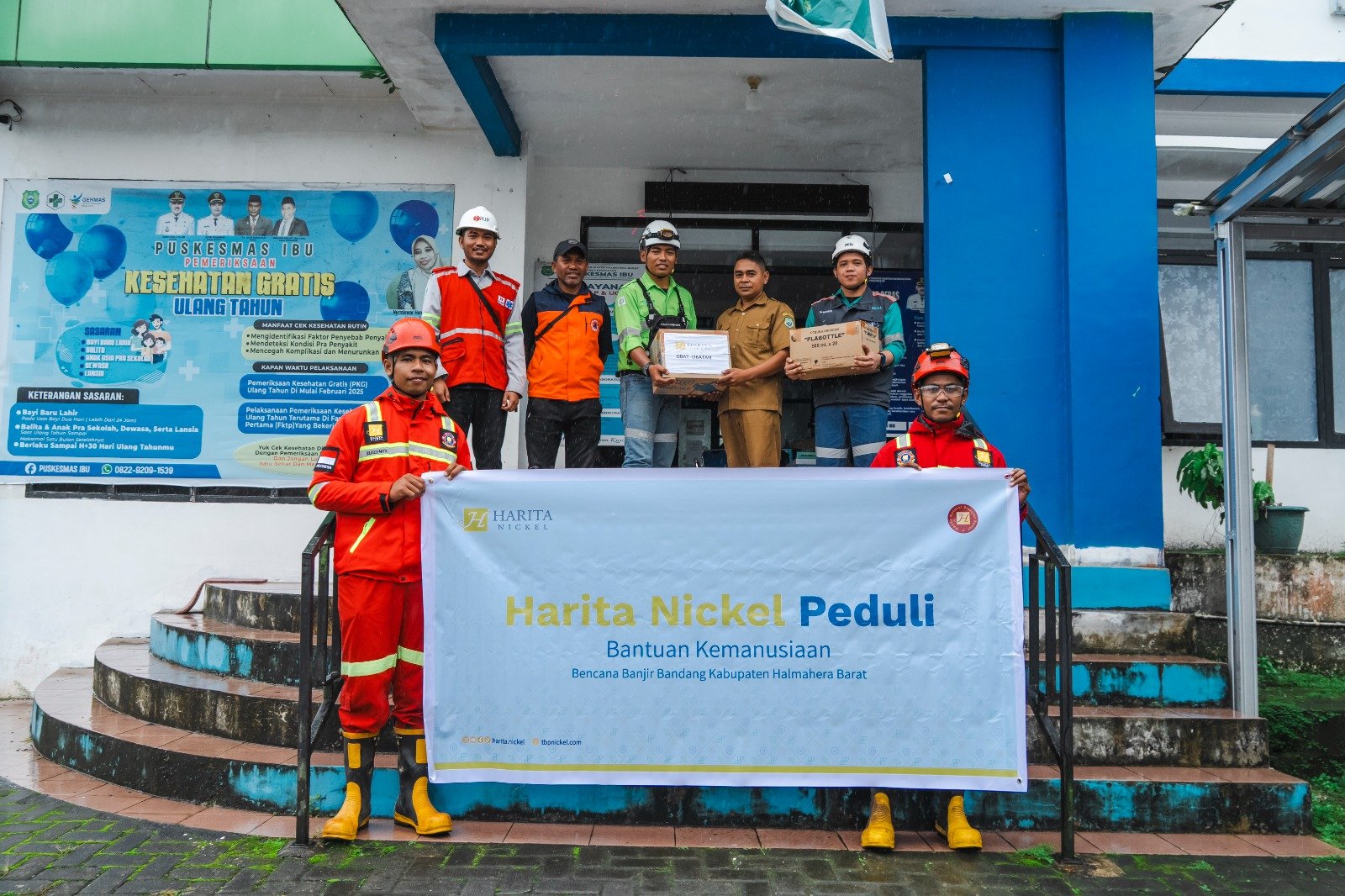 Banjir Halbar, Harita Nickel Berikan Bantuan Logistik Dan Terjunkan Team