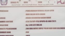 Diduga Jual Beli Proyek Jalan Indari 3,5 Miliar Milik DPUPR Halsel Dan CV. Aldi Utama, Lapor Tipikor