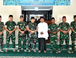 Kodim 0815/Mojokerto Peringati Isra’ Mi’raj 1447 H/2026 M di Masjid Roudhotul Iman Korem 082/CPYJ