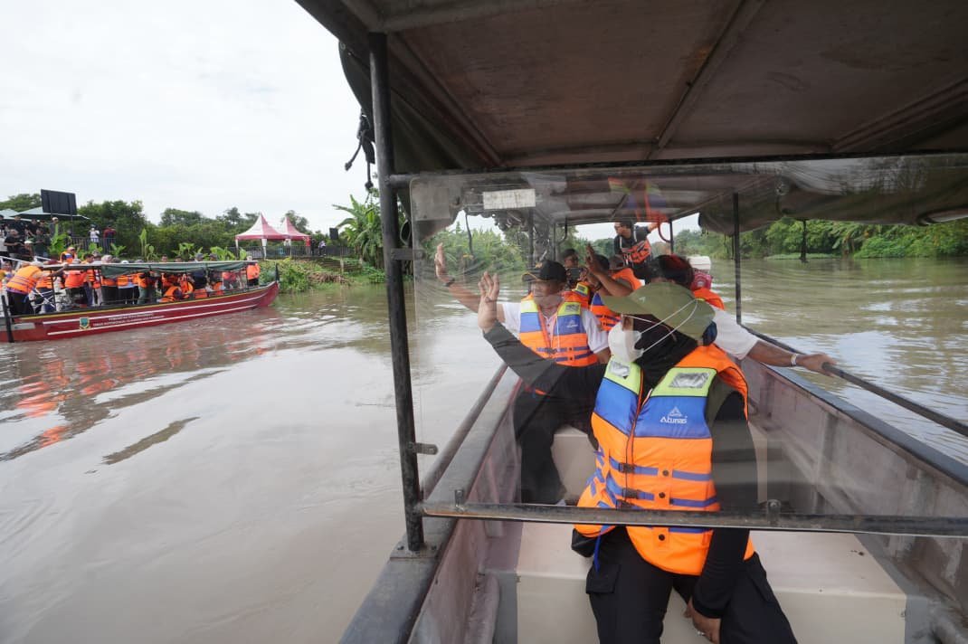 Wisata Susur Sungai Ngotok Resmi Dibuka di Taman Bahari Mojopahit