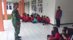 Koramil 0815/05 Gedeg Bekali Siswa SRMP 15 Mojokerto Materi Kedisiplinan dan Kesemaptaan