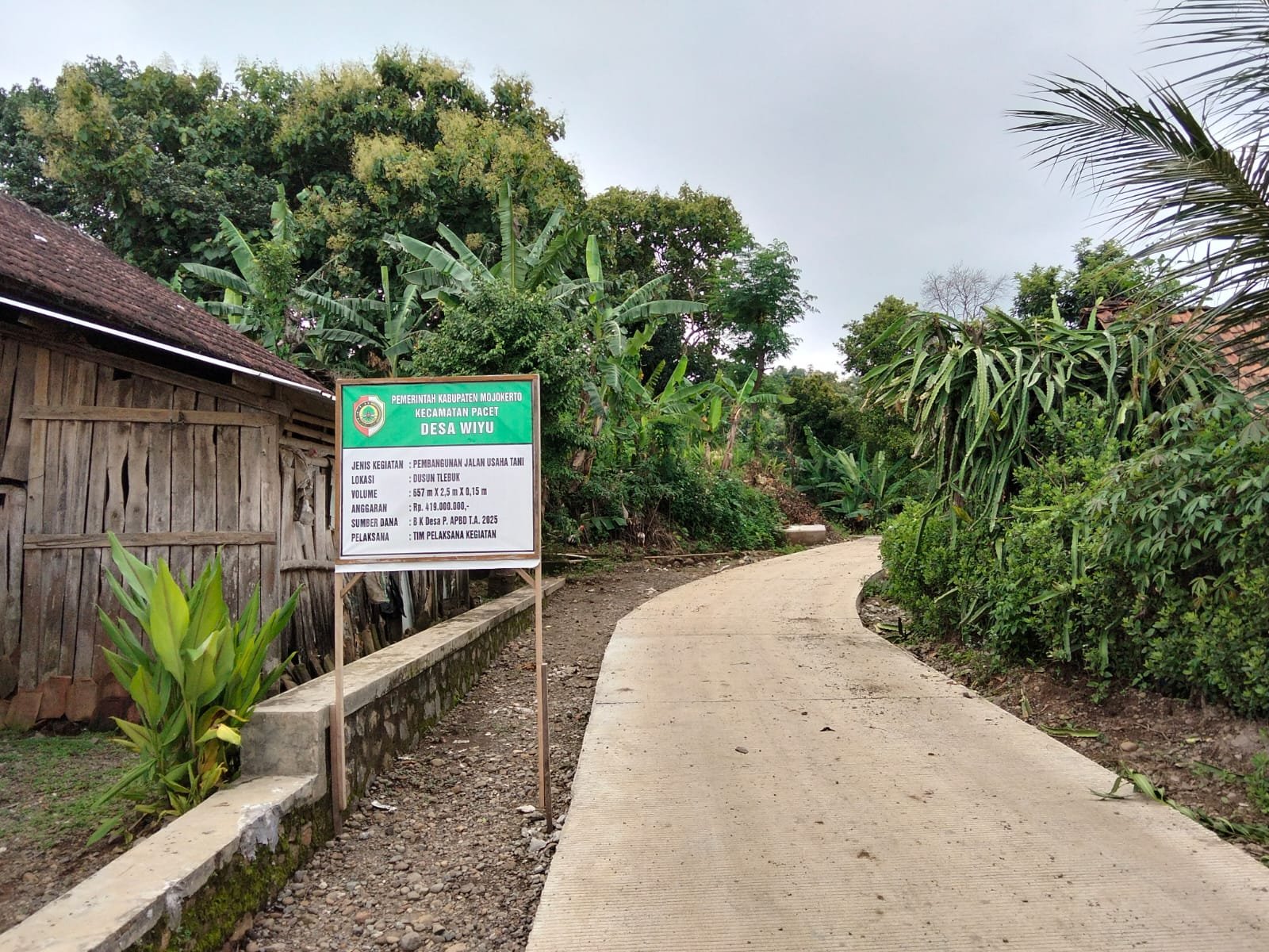 Dapat BK untuk JUT, Kades Wiyu Berharap Dapat BK Lagi untuk Gedung Serbaguna