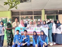 Pemeriksaan Kesehatan Gratis di SMPN 1 Ngoro, Wujud Sinergi Dinkes Mojokerto, PT PIM dan Koramil Ngoro