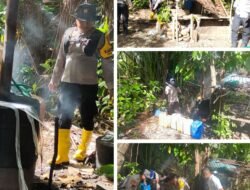 Sambut Bulan Suci 1447 H, Polsek Gane Barat Kembali Sita Puluhan Liter Miras Di Musnahkan