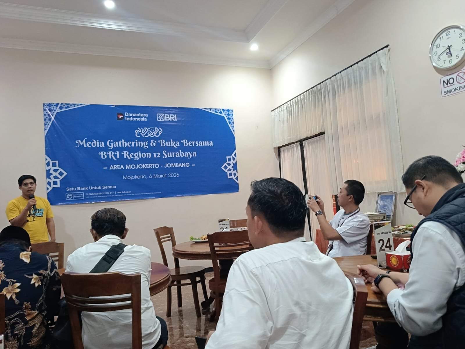 Perkuat Kemitraan, BRI Regional 12 Surabaya  Buka Puasa Bersama PWI Mojokerto dan PWMR