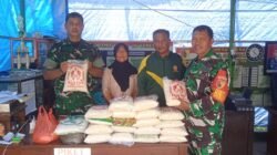 Koramil 0815/06 Kemlagi Berbagi Berkah, Salurkan Zakat Fitrah bagi Warga Sekitar