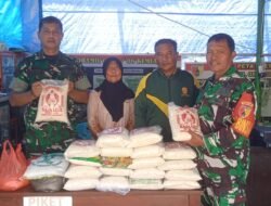 Koramil 0815/06 Kemlagi Berbagi Berkah, Salurkan Zakat Fitrah bagi Warga Sekitar