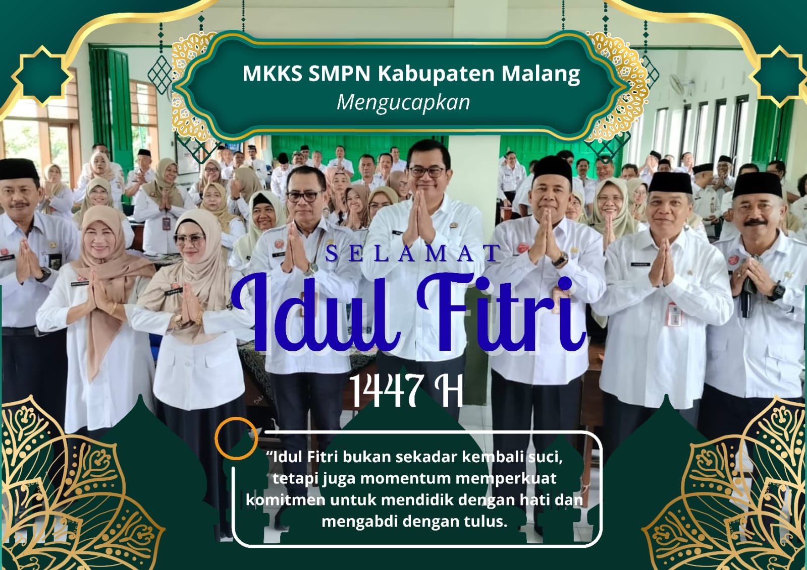 MKKS SMPN Kabupaten Malang Mengucapkan Selamat Hari Raya Idul Fitri 1447 H