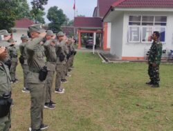 Koramil Gedeg Latih Disiplin Siswa Sekolah Rakyat Mojokerto