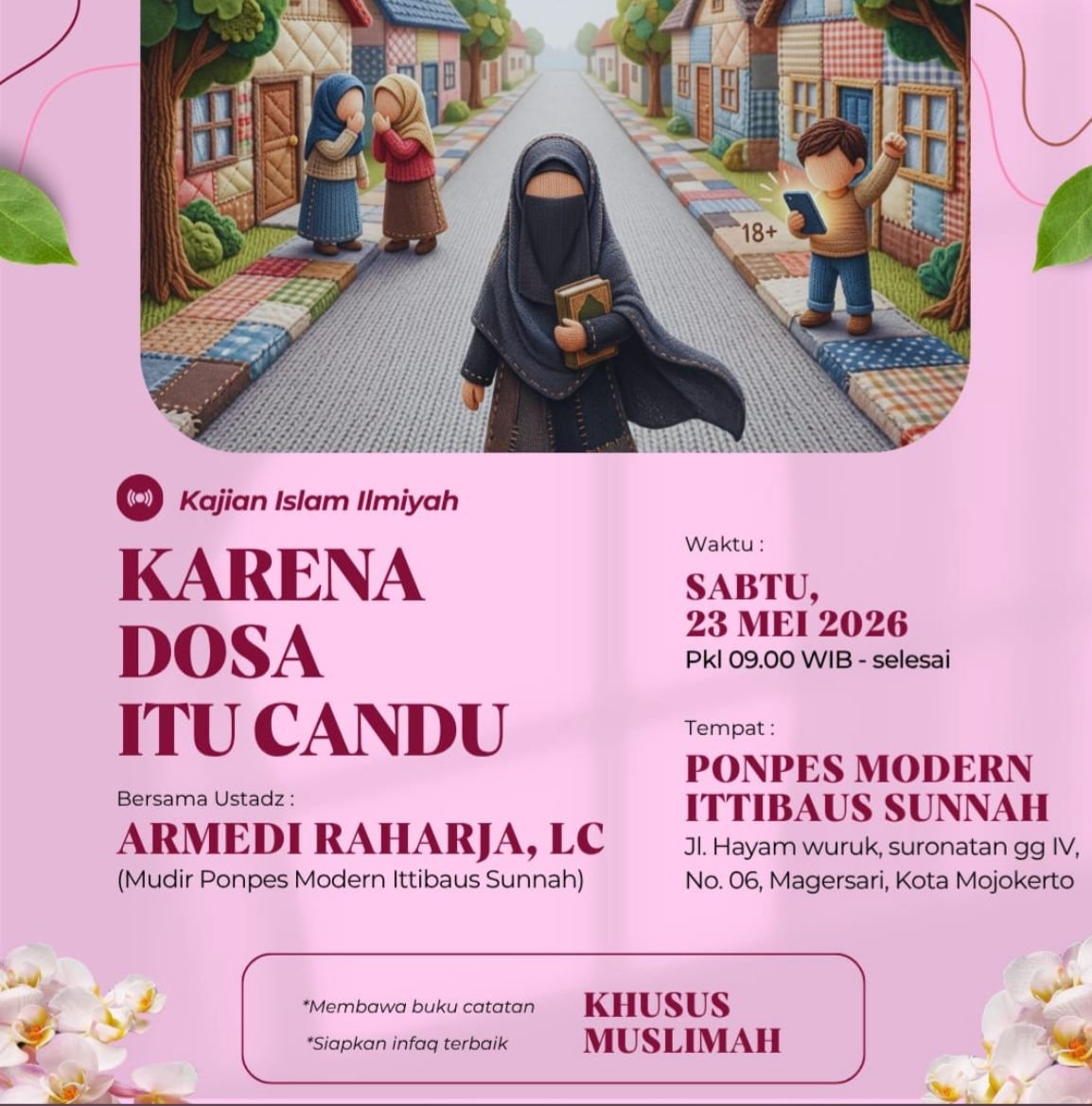 Candu Maksiat Bikin Hati Keras, Ustaz Armedi: Ganti dengan Candu Ketaatan