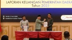 Bupati Fadhil Arief Terima LHP LKPD 2025, Apresiasi BPK Jambi dan Komitmen Jaga WTP