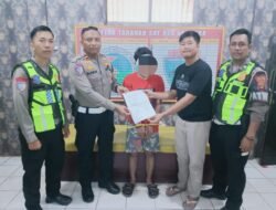 Patroli Satlantas Polres Lampung Utara Ungkap Kepemilikan Sabu dan Sajam, Pengendara Honda Beat Diamankan