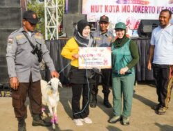 Pakai Jarik-Kebaya, Ribuan Warga Prajurit Kulon Senam Bareng Ning Ita Rebut Kambing HUT ke-108