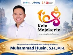 Pimpinan Perum BULOG Kantor Cabang Mojokerto, Muhammad Husin, S.H., M.H. Mengucapkan Dirgahayu Kota Mojokerto ke-108